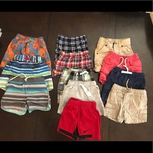 12 piece boy 12 month shorts Baby Gap Carter Nike
